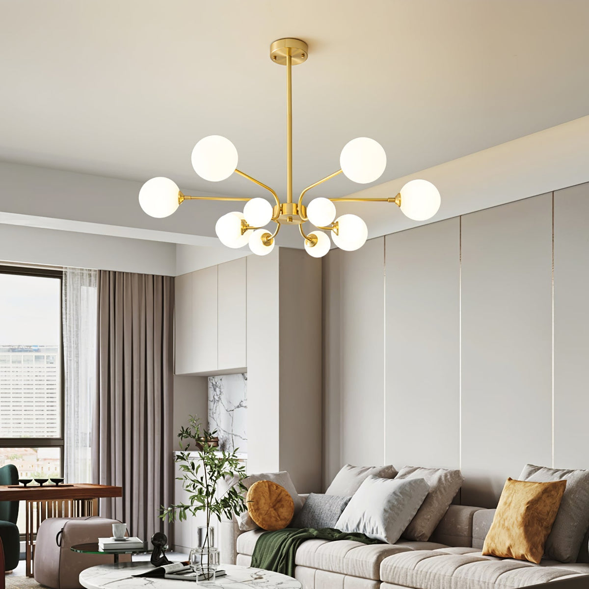 Wace Kronleuchter Kugelarm modern