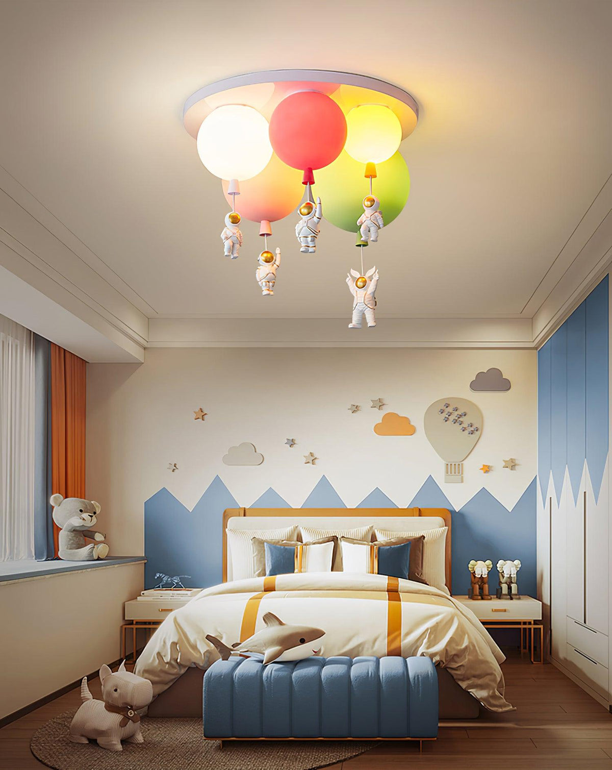 Gorvin Deckenleuchte Frosted Balloon Kombination
