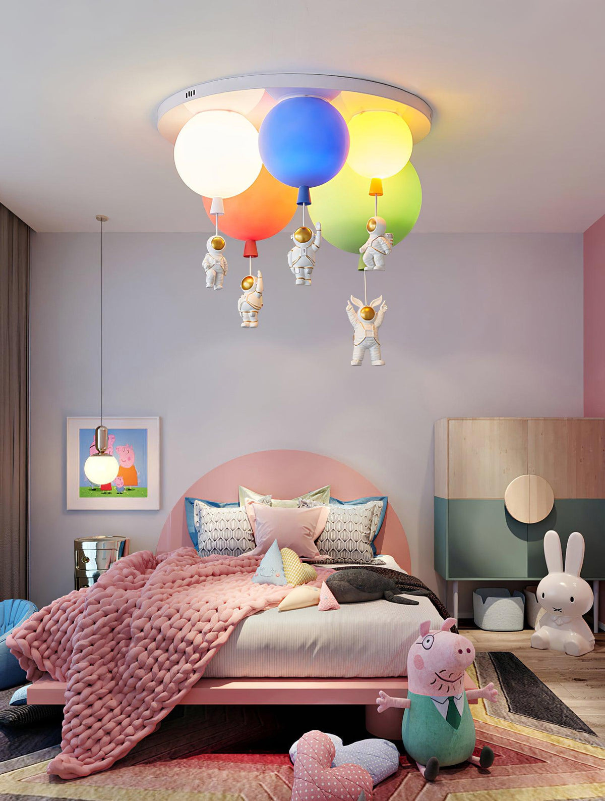 Gorvin Deckenleuchte Frosted Balloon Kombination