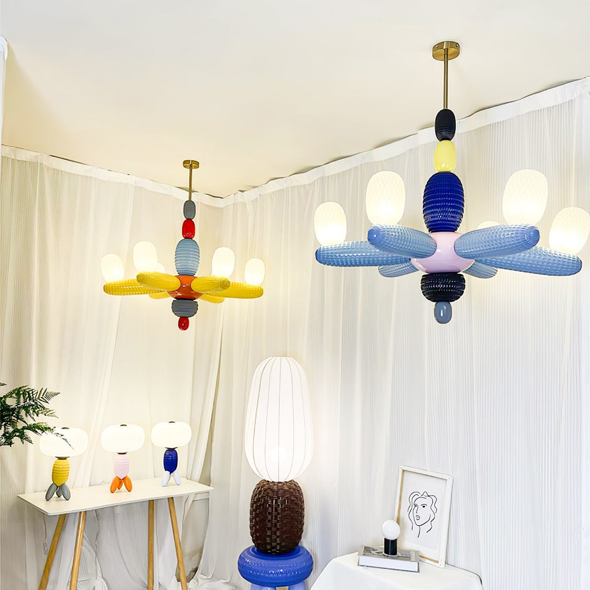 Balloons Premium skandinavisch Art Kronleuchter aus Glas