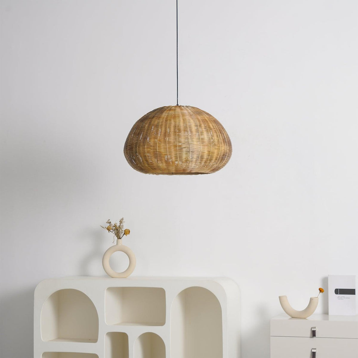 Adam Vintage Bambus-Pendelleuchte