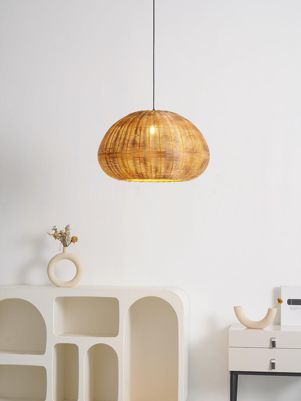 Adam Vintage Bambus-Pendelleuchte