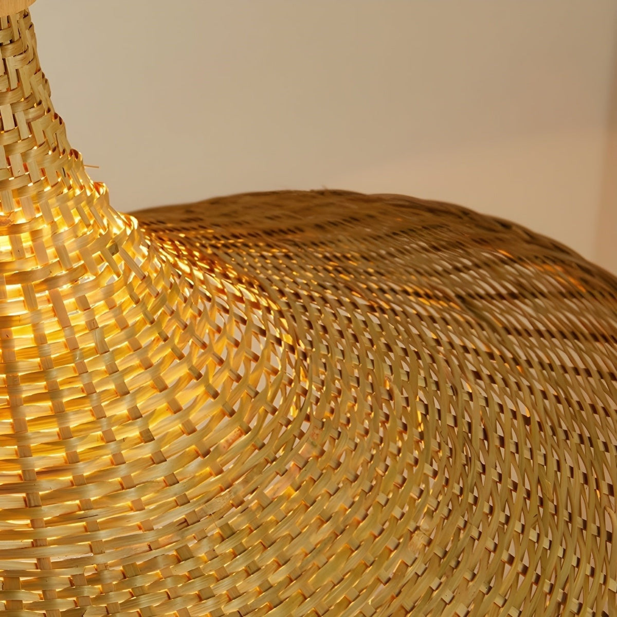 Marona Rattan Vintage Pendelleuchte