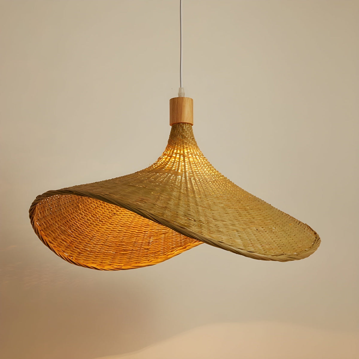 Marona Rattan Vintage Pendelleuchte