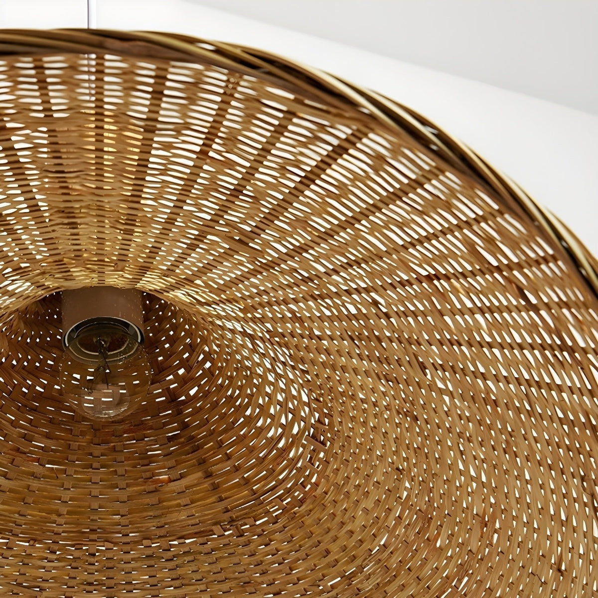 Marona Rattan Vintage Pendelleuchte