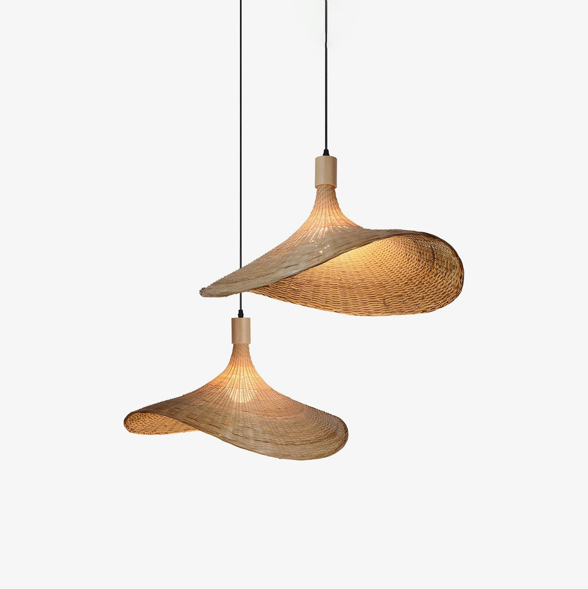 Marona Rattan Vintage Pendelleuchte