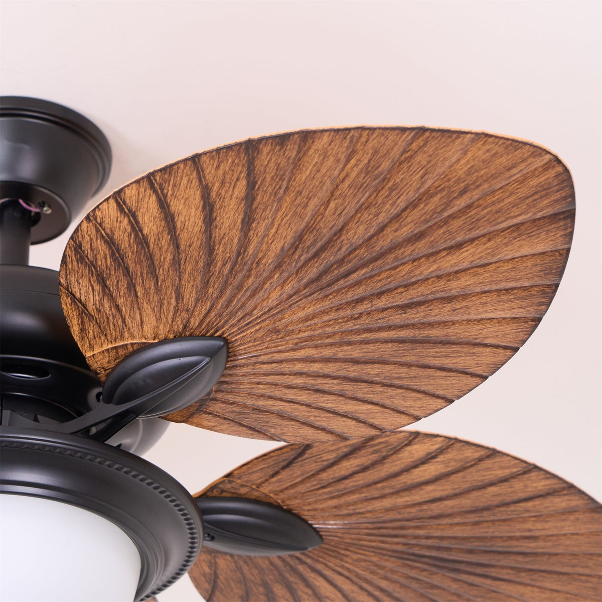Virel Tropisches Holz Deckenventilator mit Beleuchtung