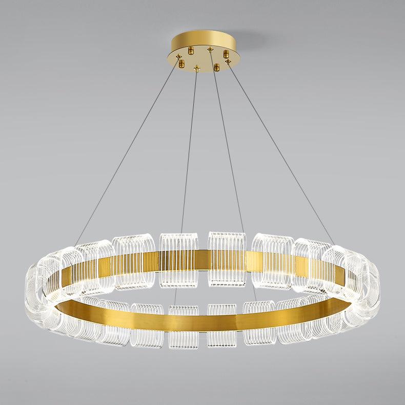 Abrahamson Kronleuchter im modernen minimalistischen Luxus-Stil mit Armband-Design