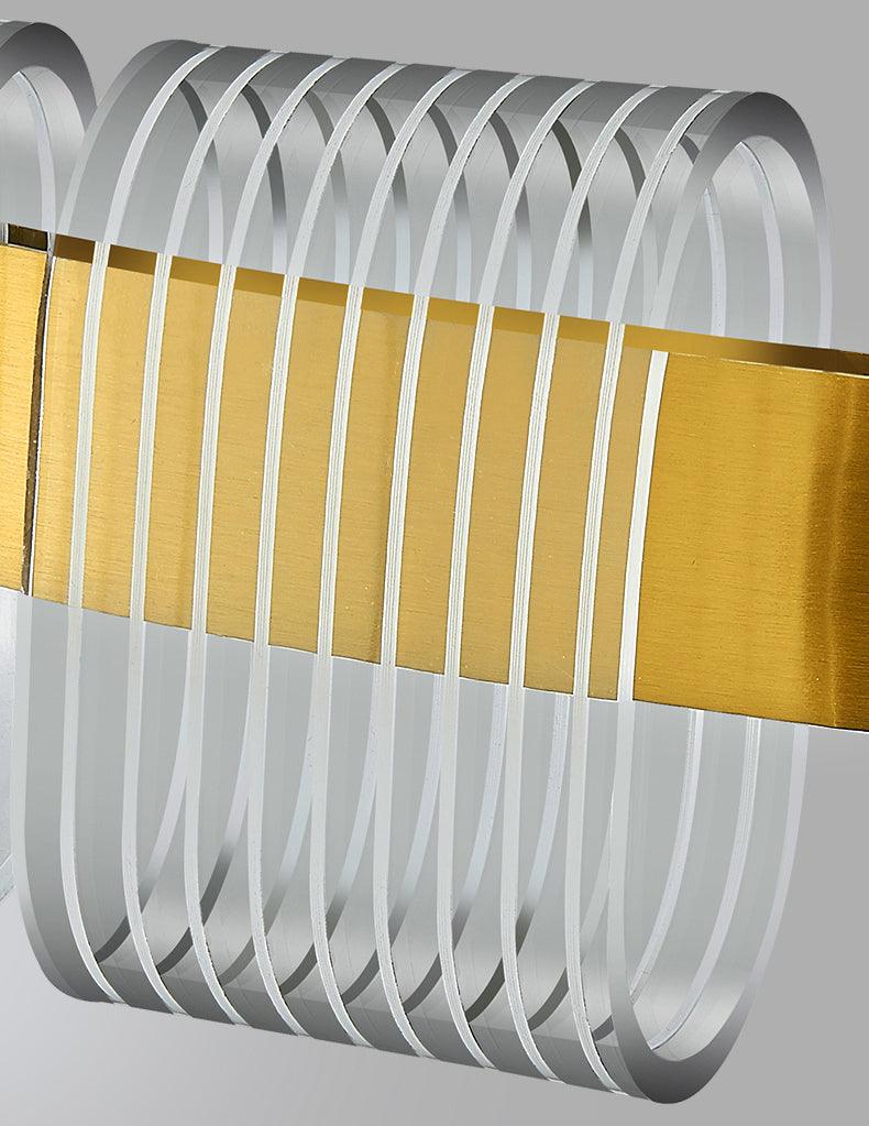 Abrahamson Kronleuchter im modernen minimalistischen Luxus-Stil mit Armband-Design