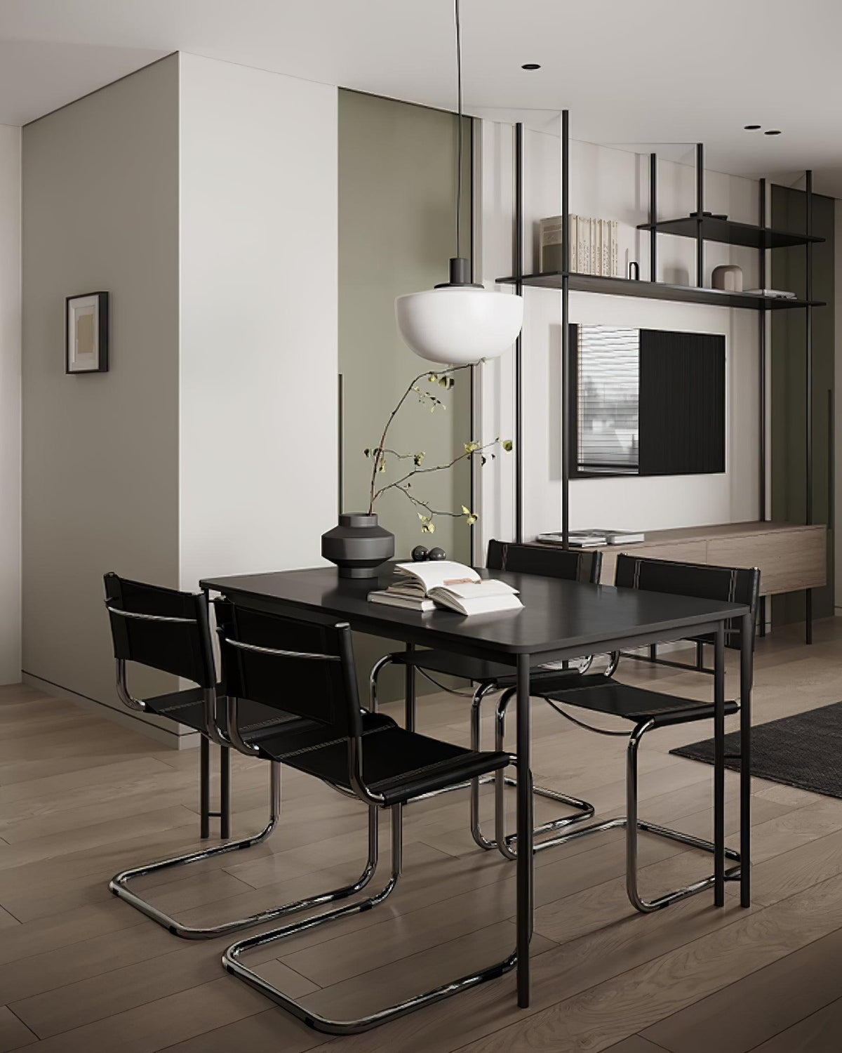 Pendelleuchte aus Glas Kuppel Metallmontage Minimalistisch Entspannend
