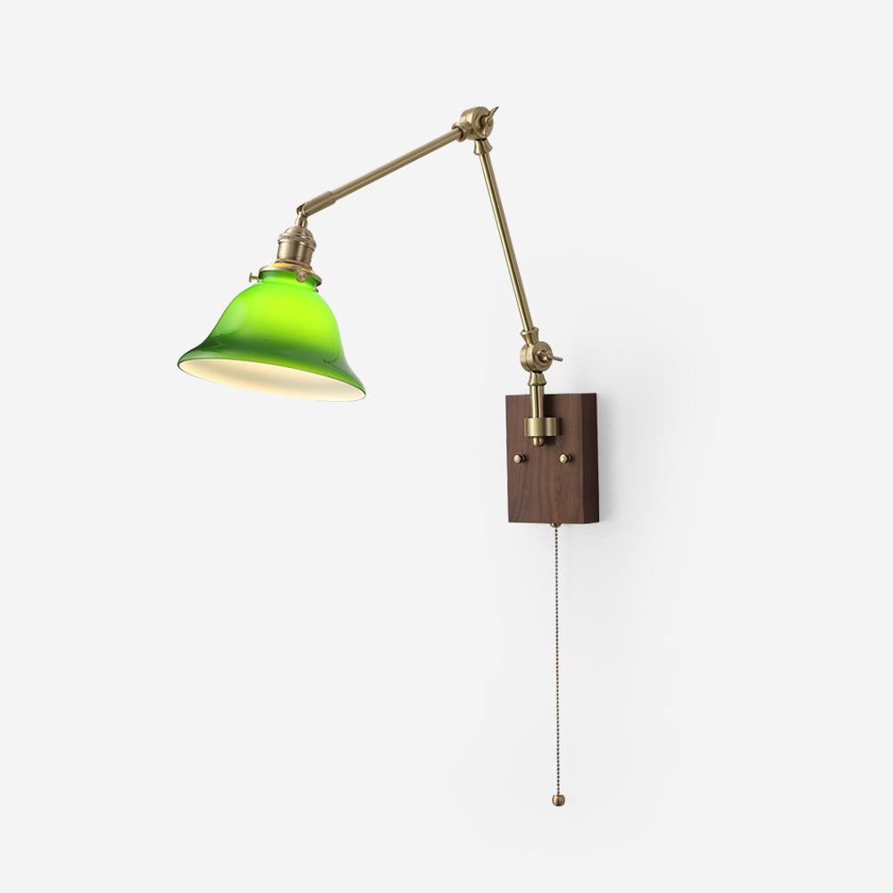Velra Walnuss-verstellbare Arm-Wandleuchte