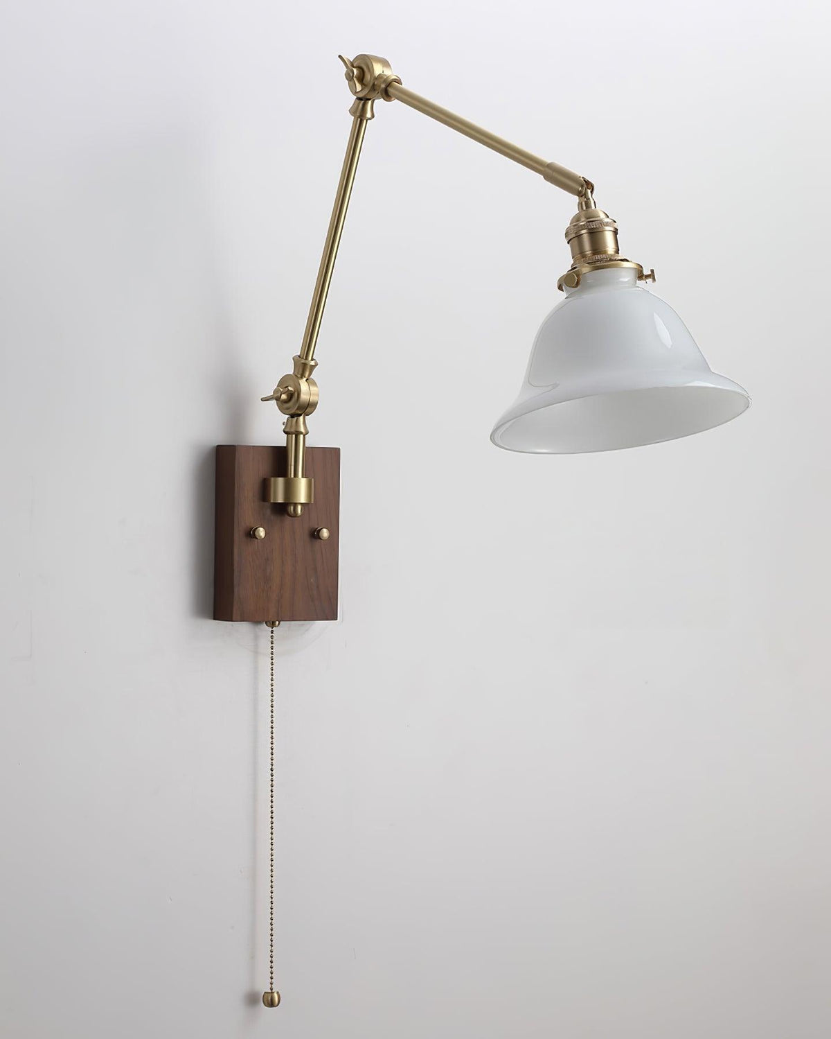 Velra Walnuss-verstellbare Arm-Wandleuchte