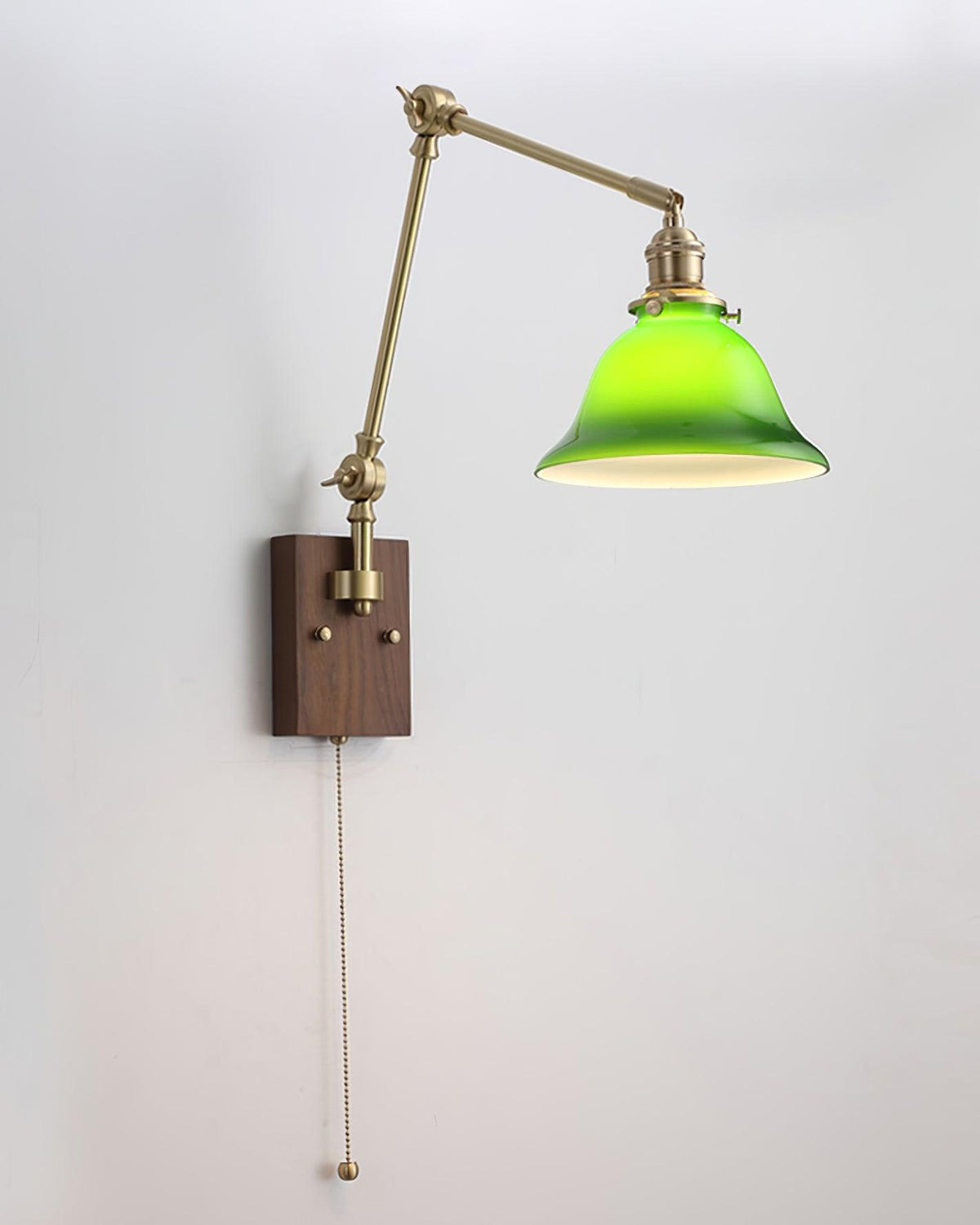 Velra Walnuss-verstellbare Arm-Wandleuchte