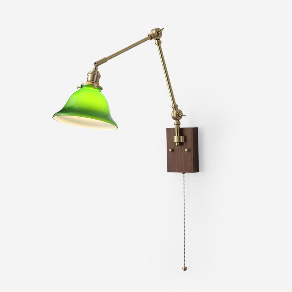 Velra Walnuss-verstellbare Arm-Wandleuchte