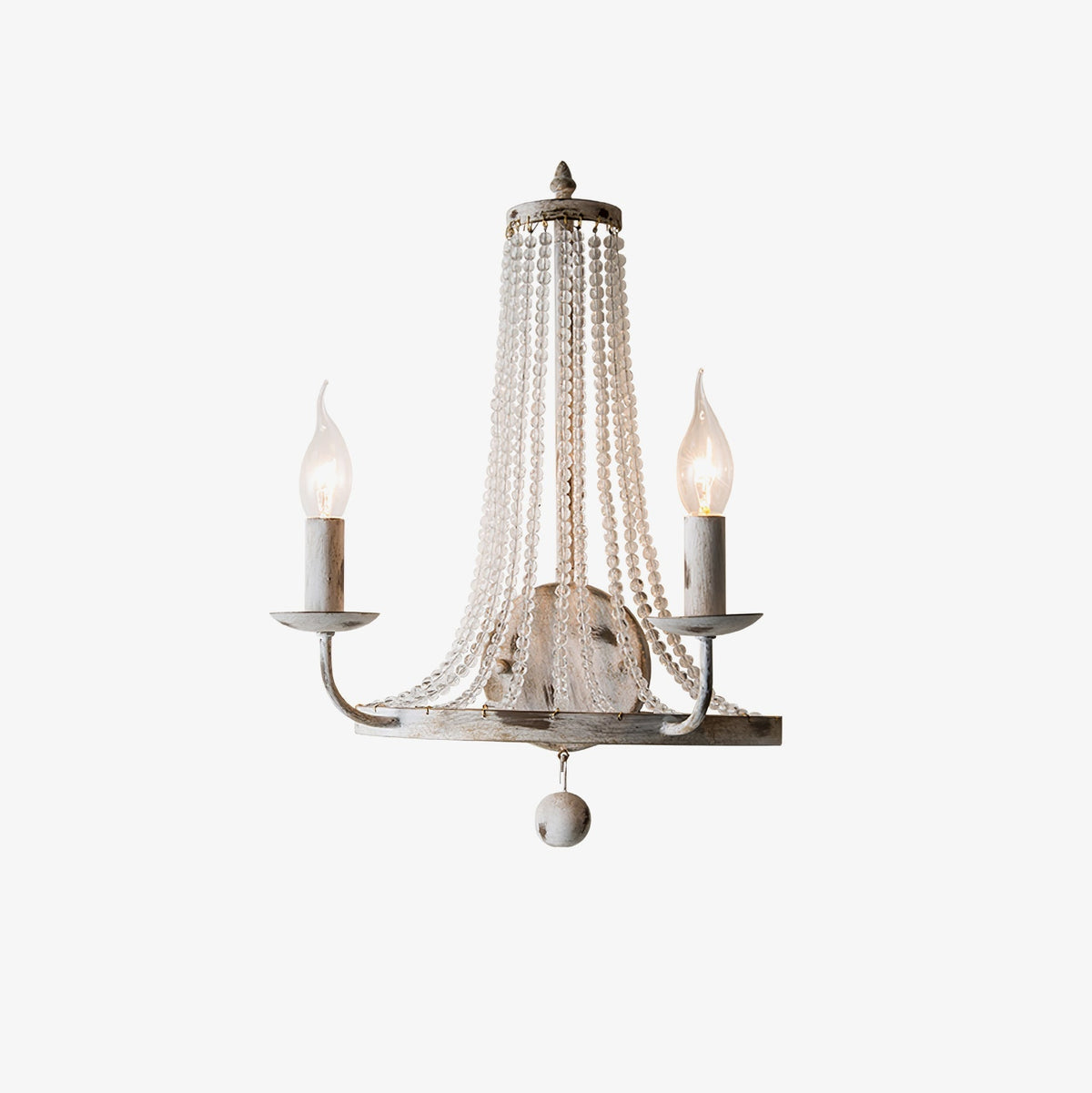 Arvela Vintage Industrial Kristall-Wandleuchte
