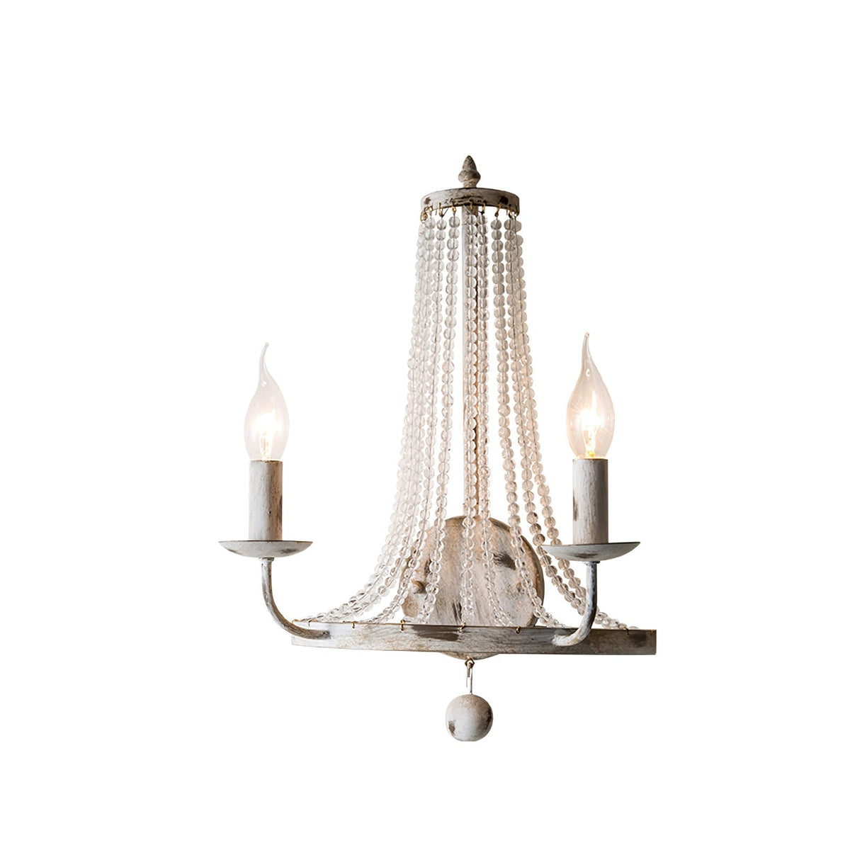 Arvela Vintage Industrial Kristall-Wandleuchte