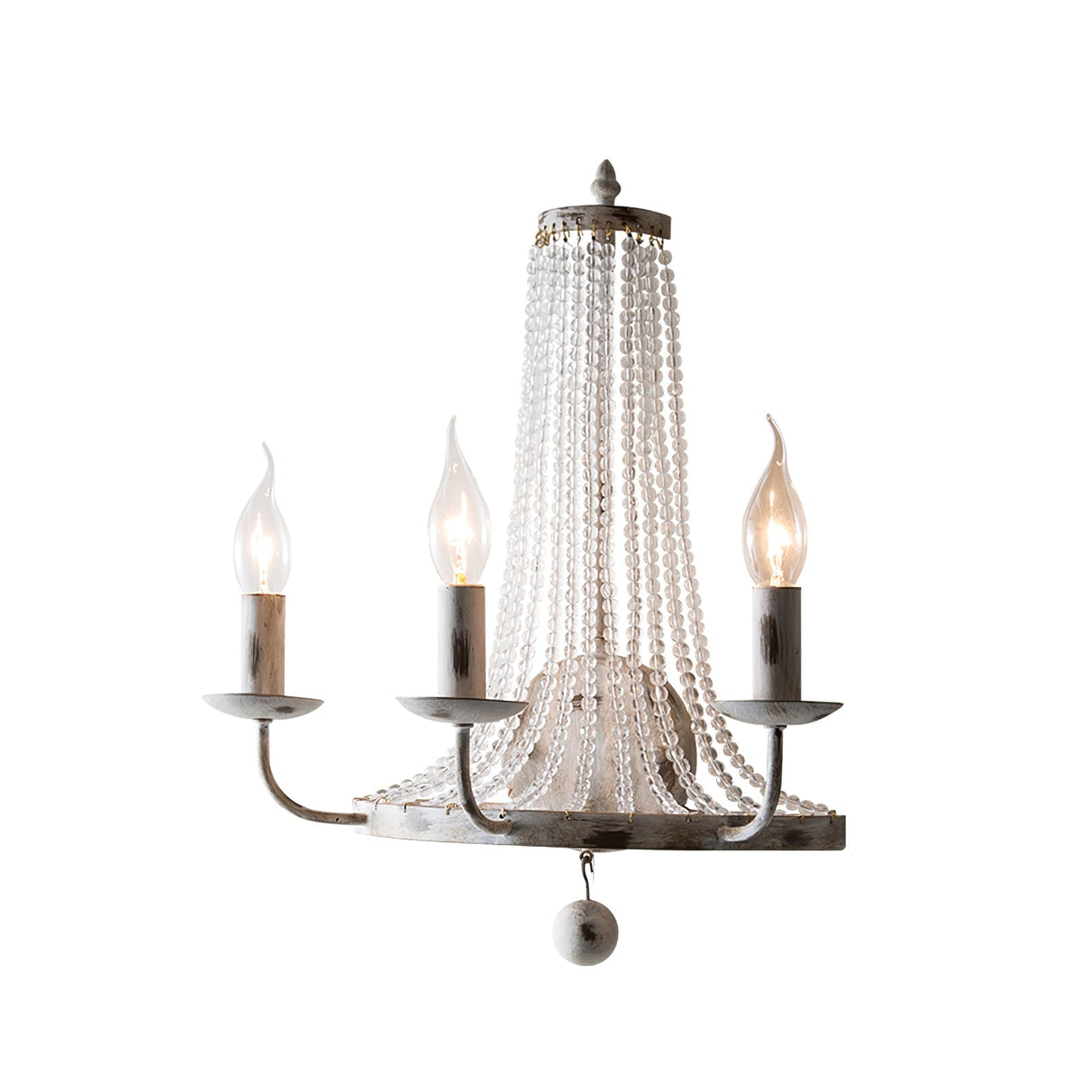 Arvela Vintage Industrial Kristall-Wandleuchte