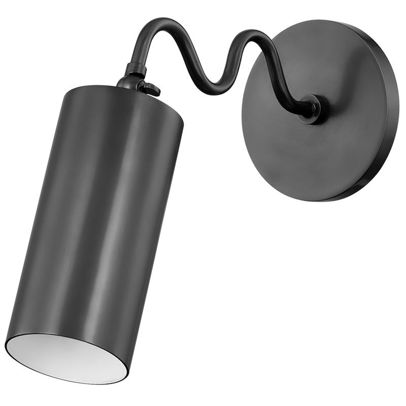Vatnuvyu zeitgenössische minimalistische Wandleuchte aus Metall mit Stoffschirm
