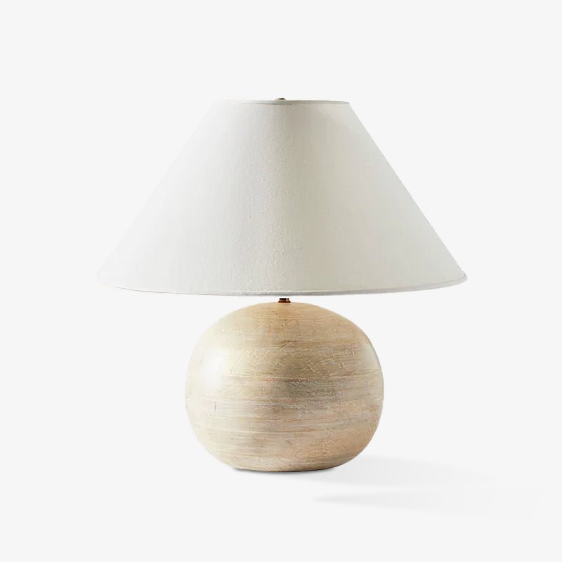 Domino Minimalist Tischleuchte aus Holz
