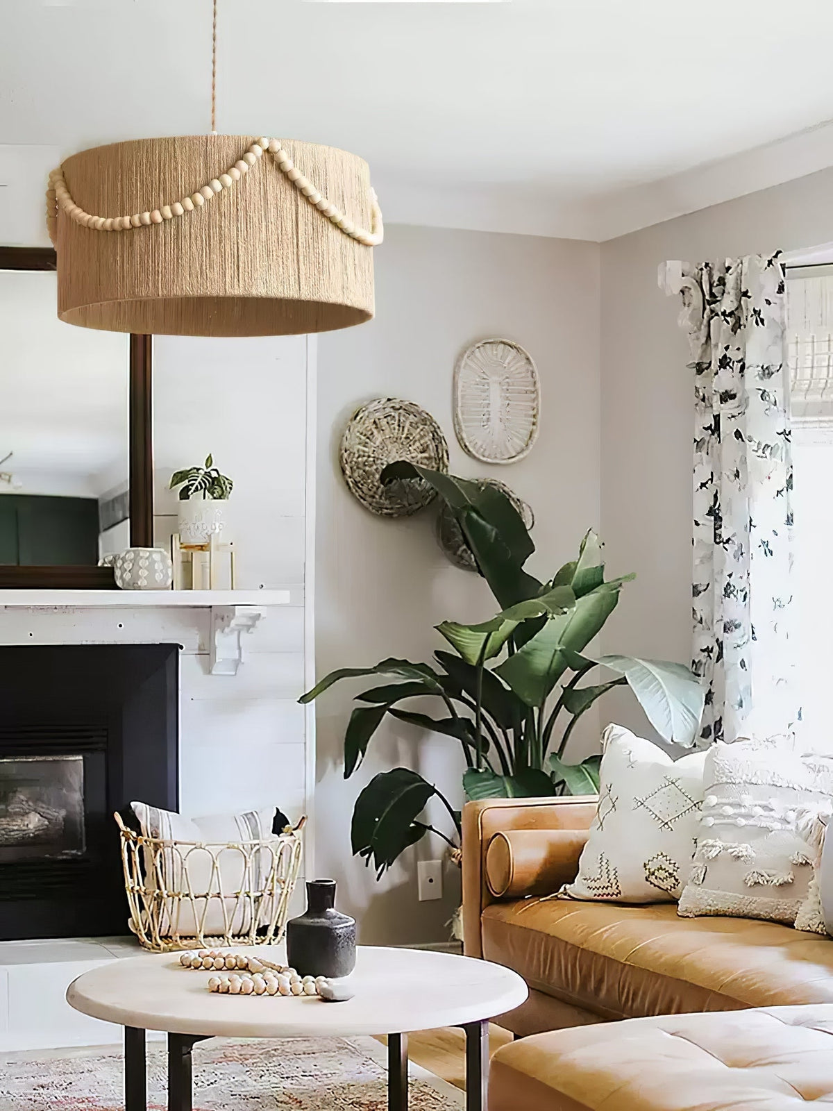 Ershaa Elegance Natürliche Perlen Boho Pendelleuchte