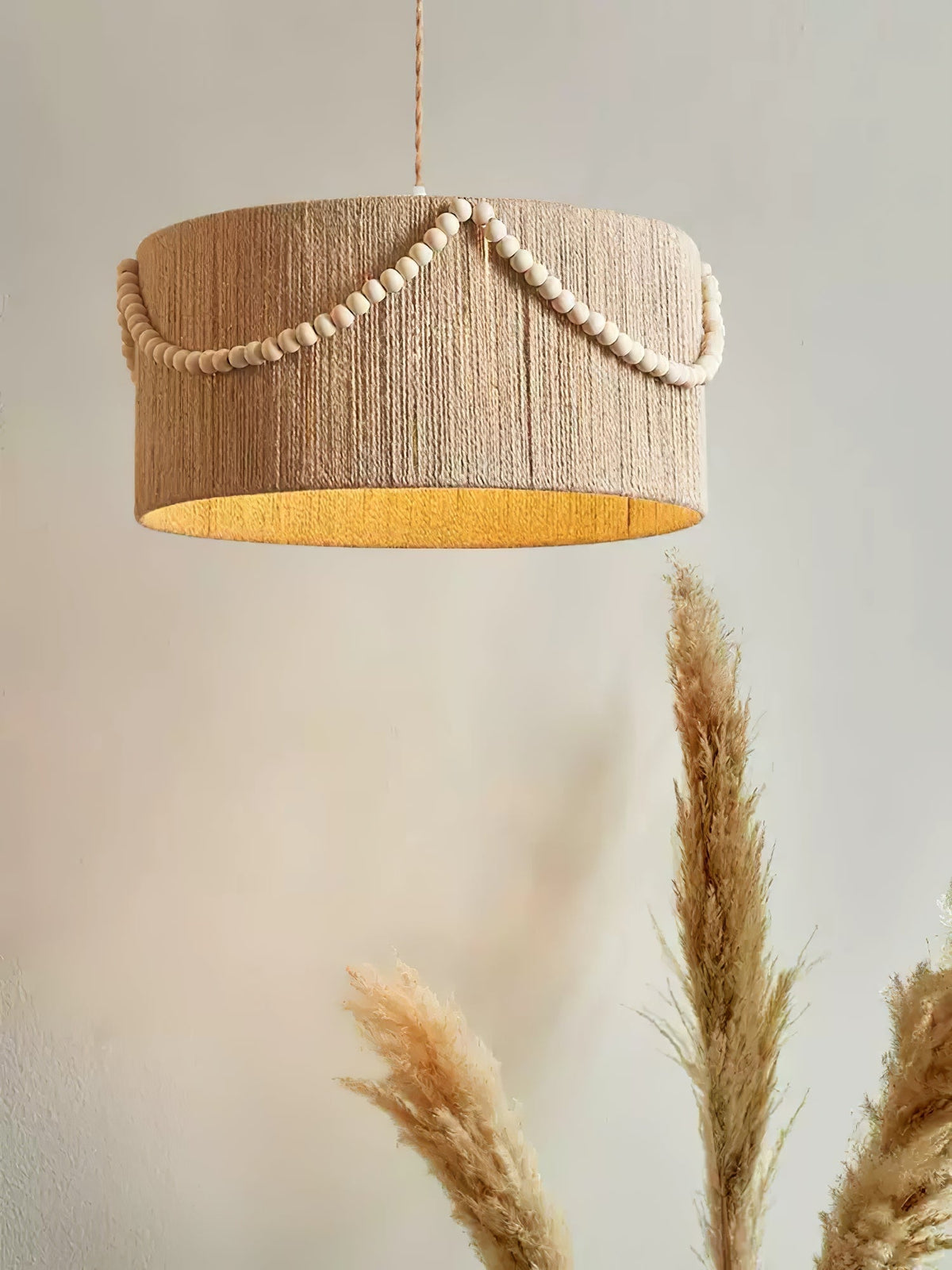 Ershaa Elegance Natürliche Perlen Boho Pendelleuchte