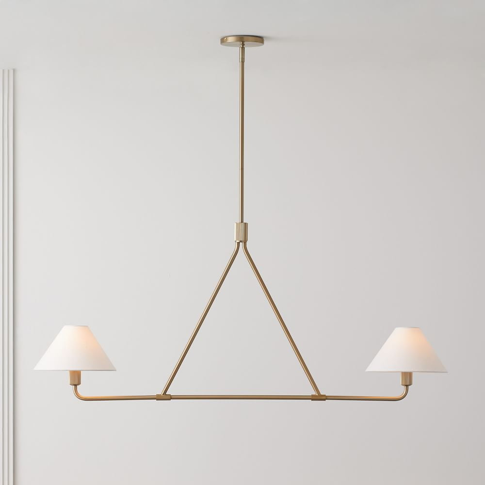 Ornuvyh Vintage Industrial Kronleuchter aus Metall mit Stoff
