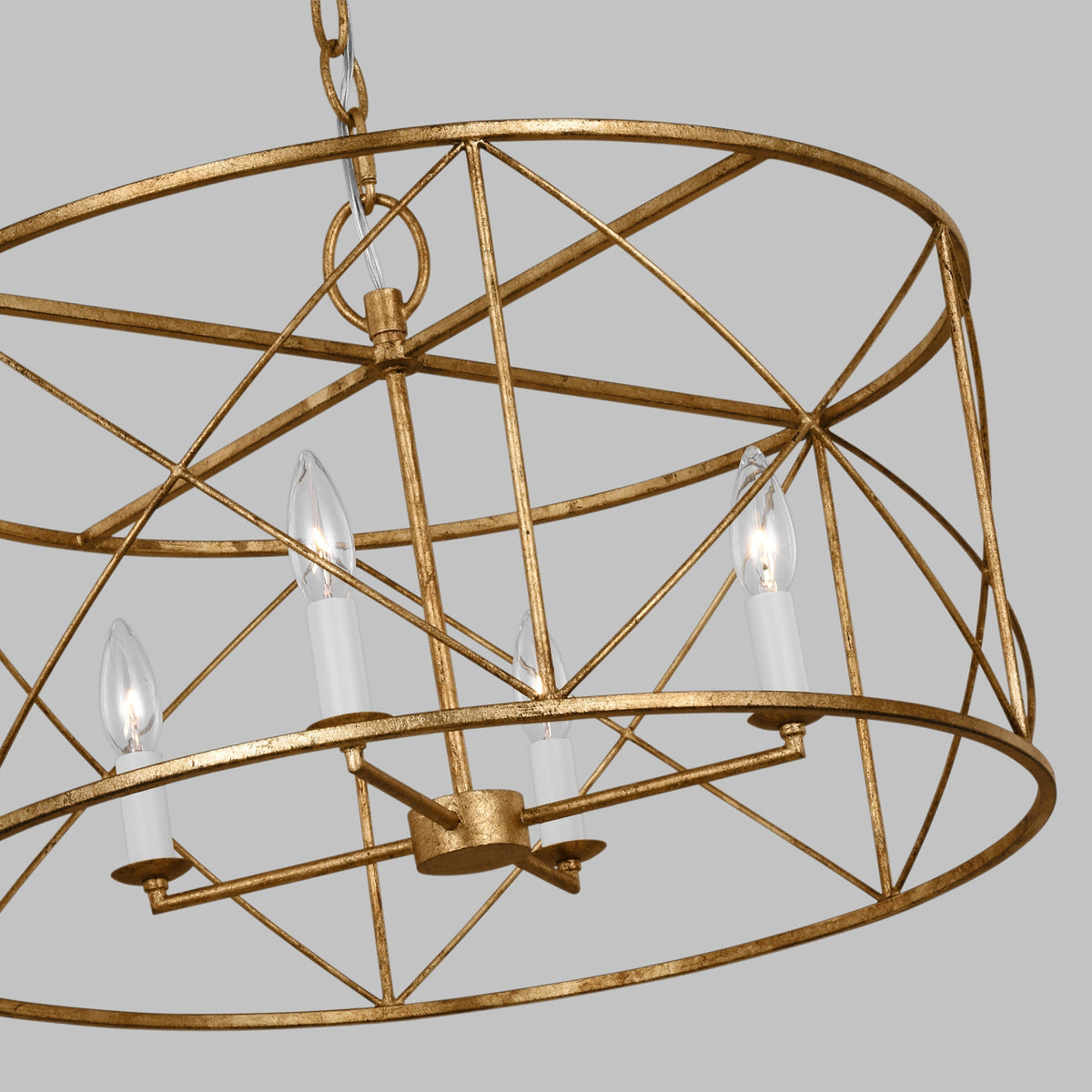 Waegnuvyu Kronleuchter im modernen minimalistischen Vintage-Industrial-Stil aus Metall