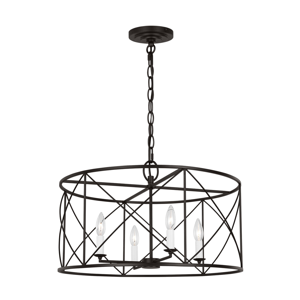 Waegnuvyu Kronleuchter im modernen minimalistischen Vintage-Industrial-Stil aus Metall