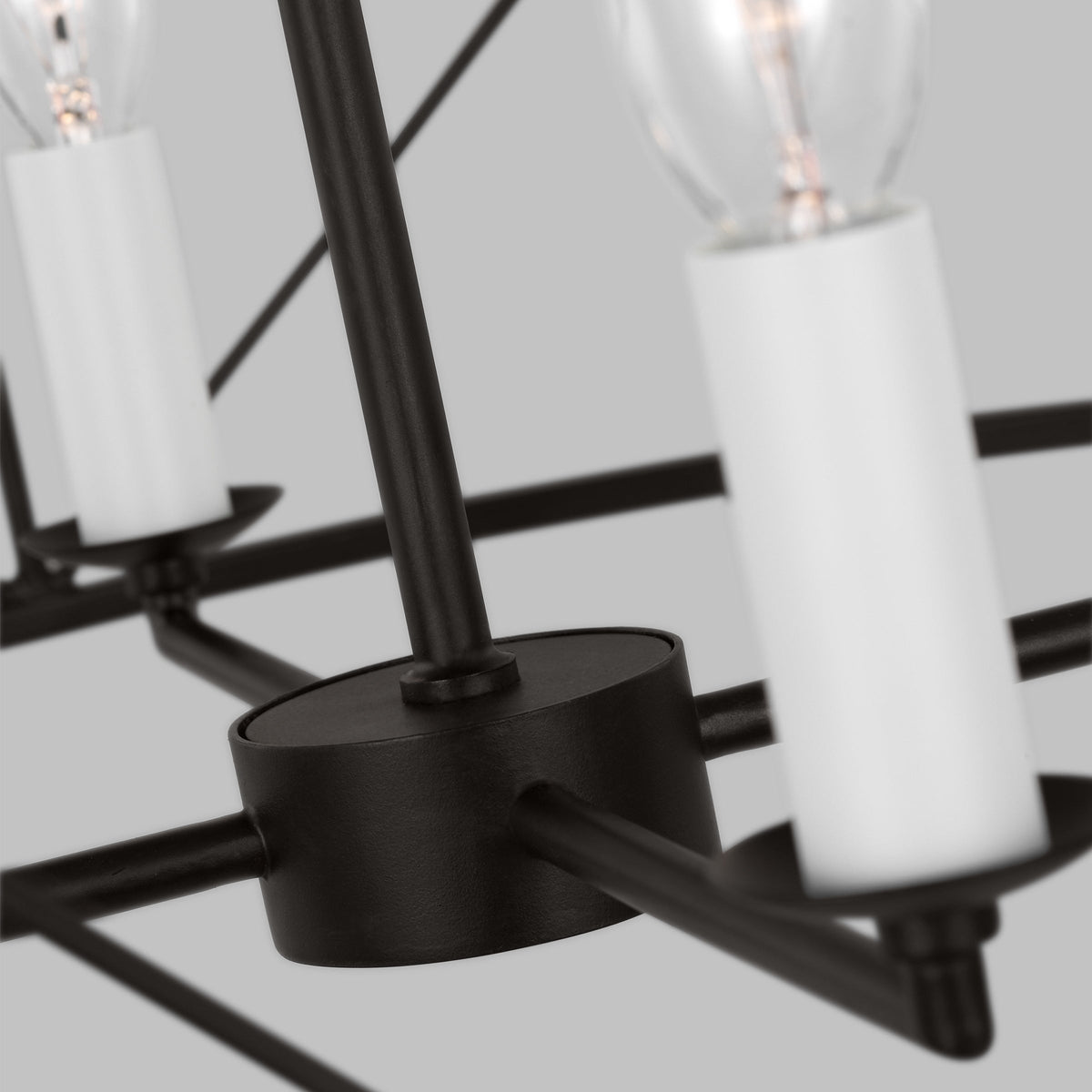 Waegnuvyu Kronleuchter im modernen minimalistischen Vintage-Industrial-Stil aus Metall