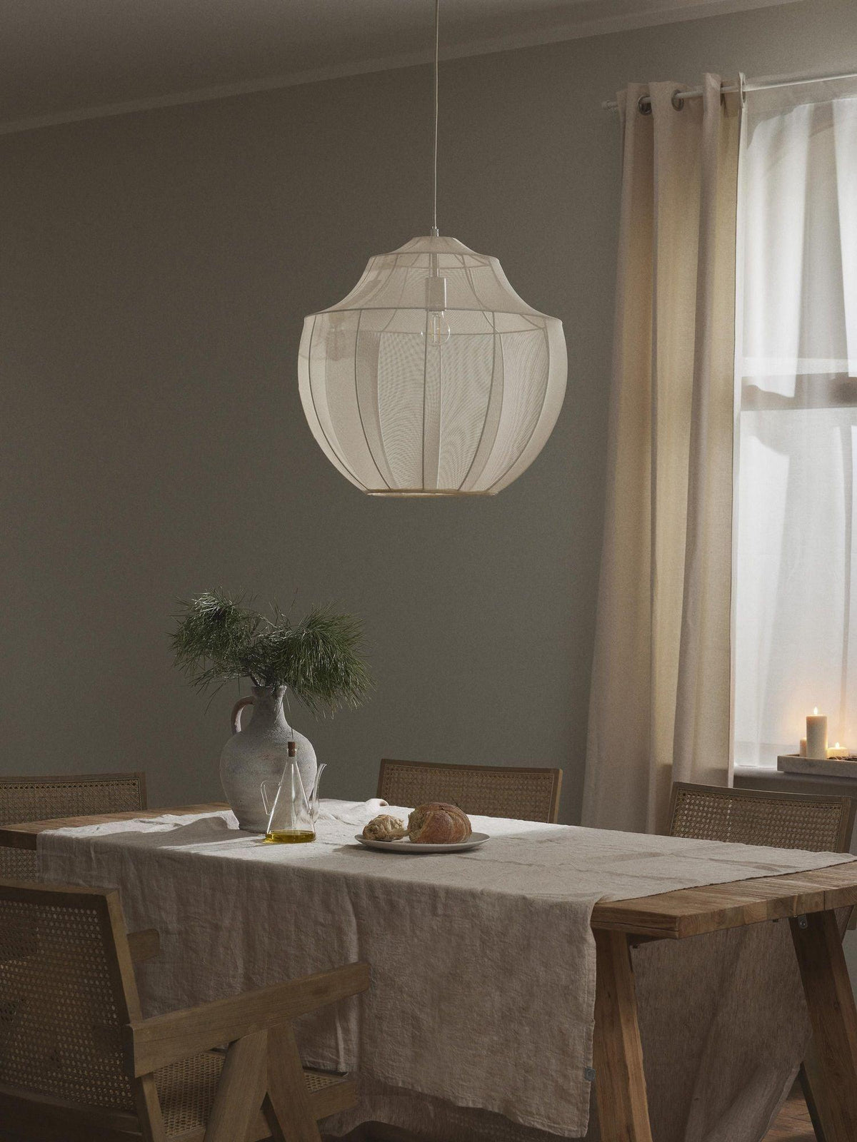 Frigen Premium Elegance Mesh-Stoff-Pendelleuchte