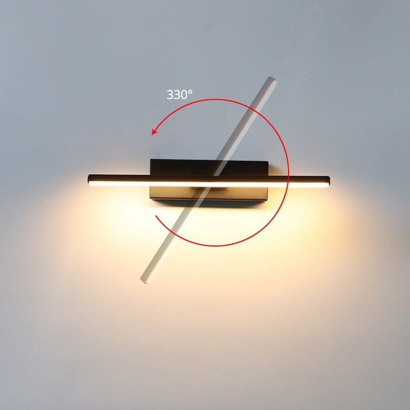 Ray Moderne Drehbar Wandleuchte Schwarz/Weiß Schlafzimmer
