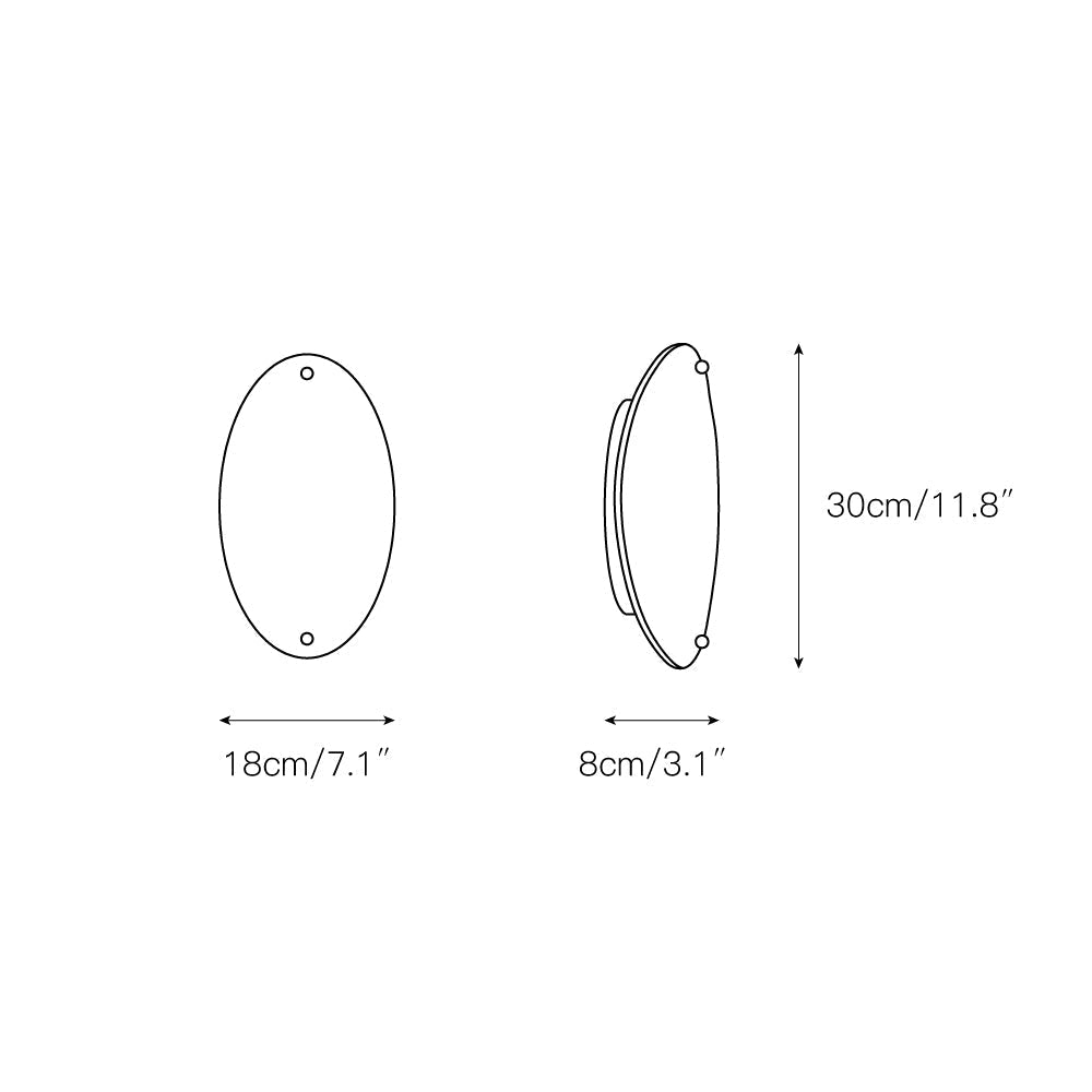Kovex zeitgenössische minimalistische Wandleuchte aus Marmor