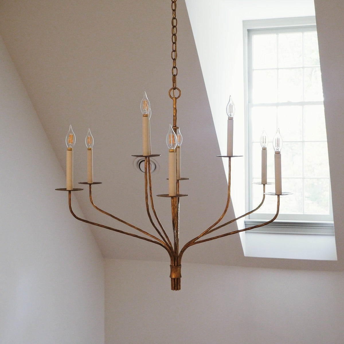 Caeluvyh Vintage Industrial Schwarzes Metall Kronleuchter
