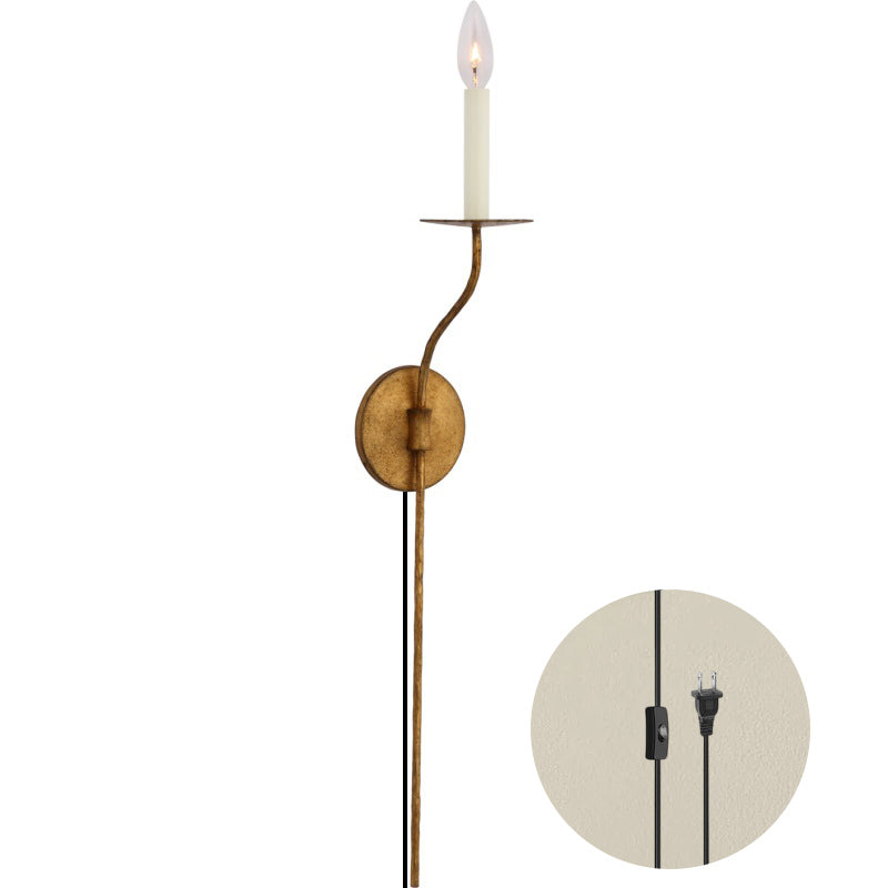 Aurenenne Stecker Wandleuchte aus Messing