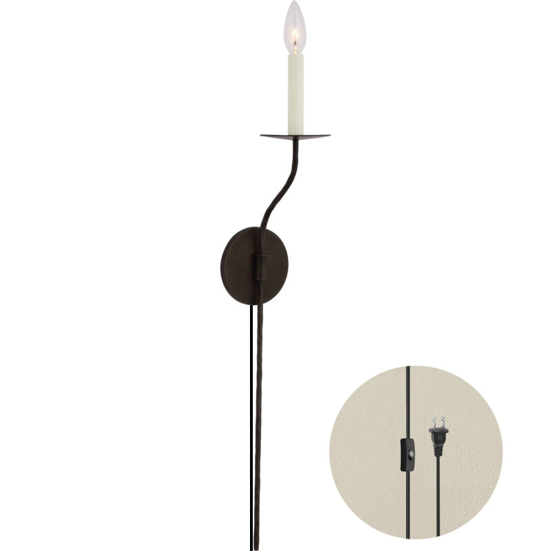 Aurenenne Stecker Wandleuchte aus Messing