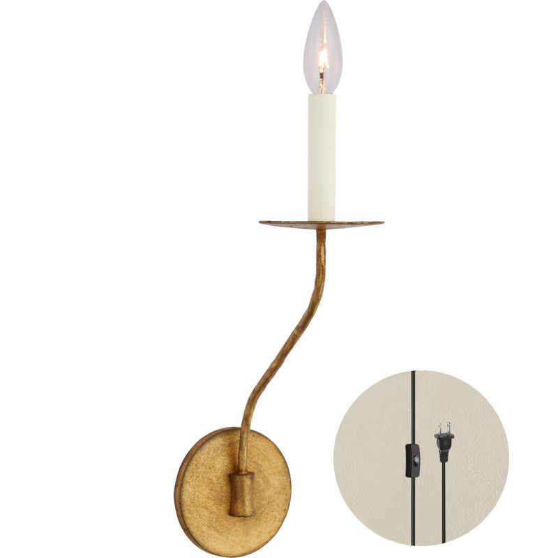 Aurenenne Stecker Wandleuchte aus Messing