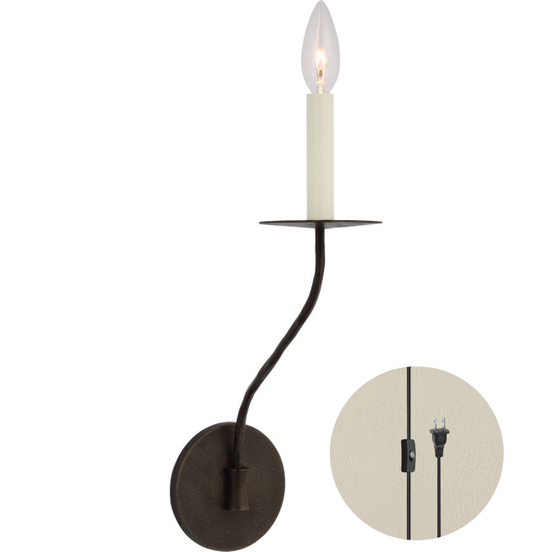 Aurenenne Stecker Wandleuchte aus Messing