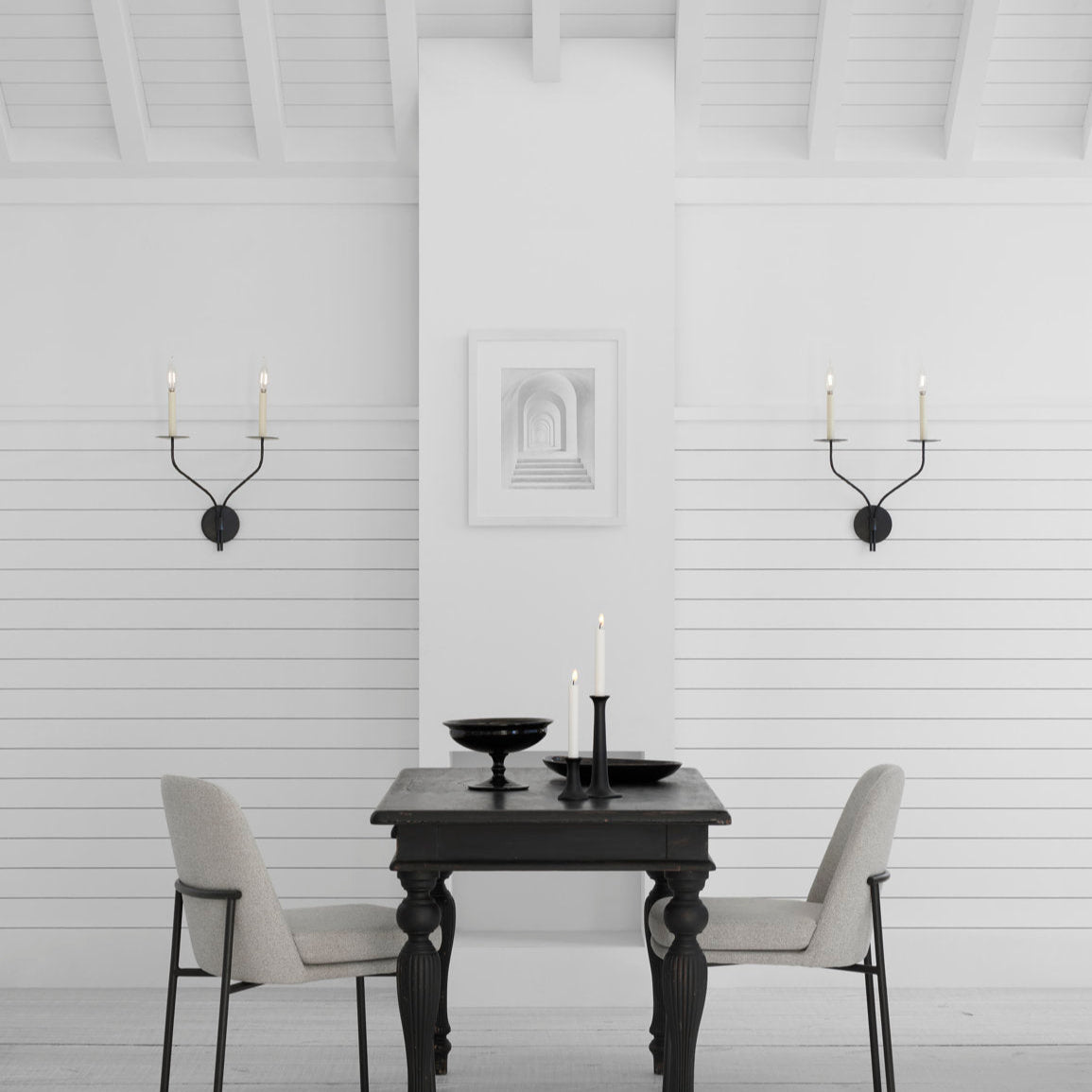 Eirikuvyh zeitgenössische minimalistische Vintage-Industrie-Wandleuchte aus Metall