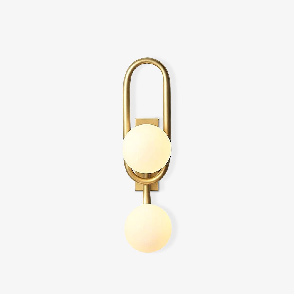 Alphaia zeitgenössische minimalistische Wandleuchte aus Glas