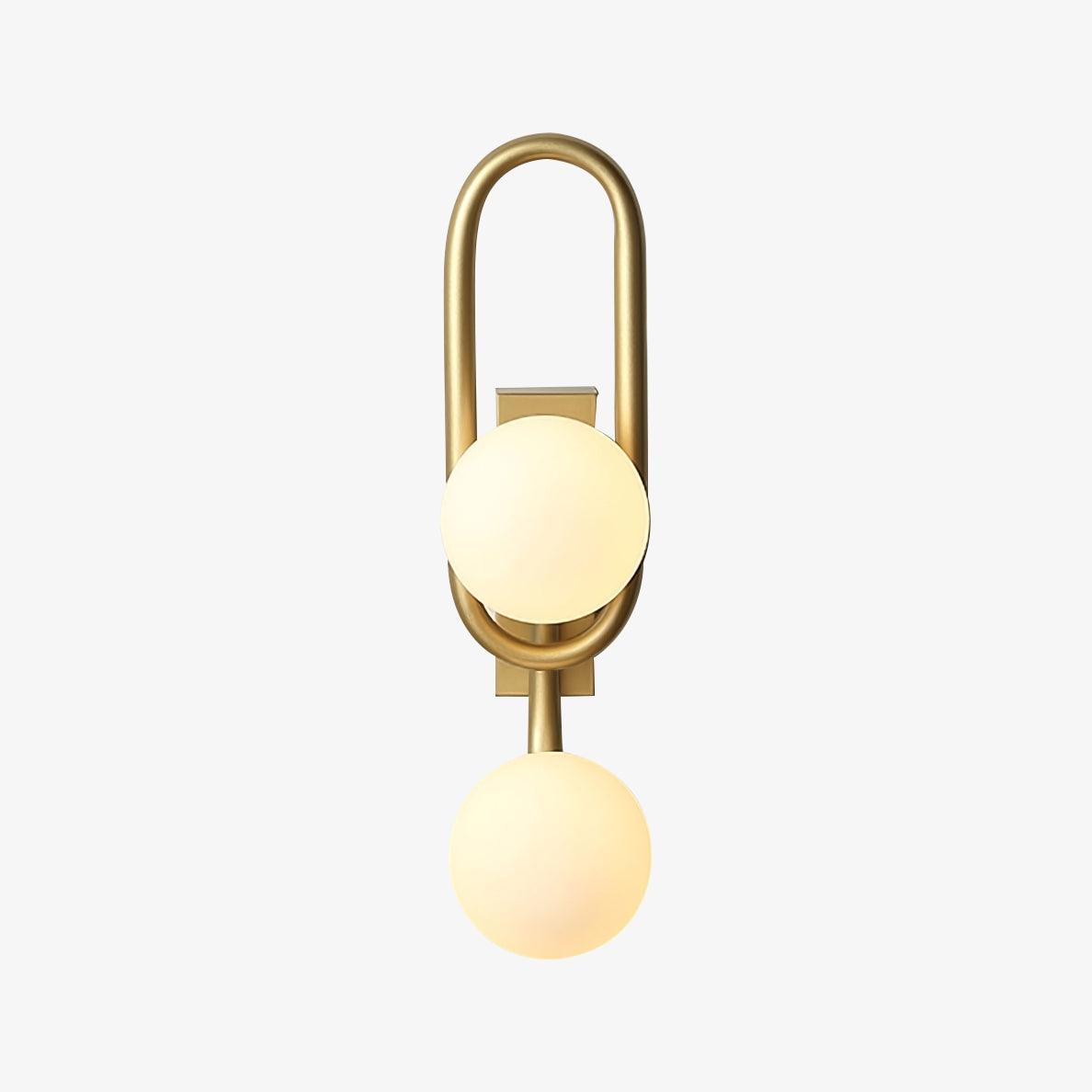 Alphaia zeitgenössische minimalistische Wandleuchte aus Glas