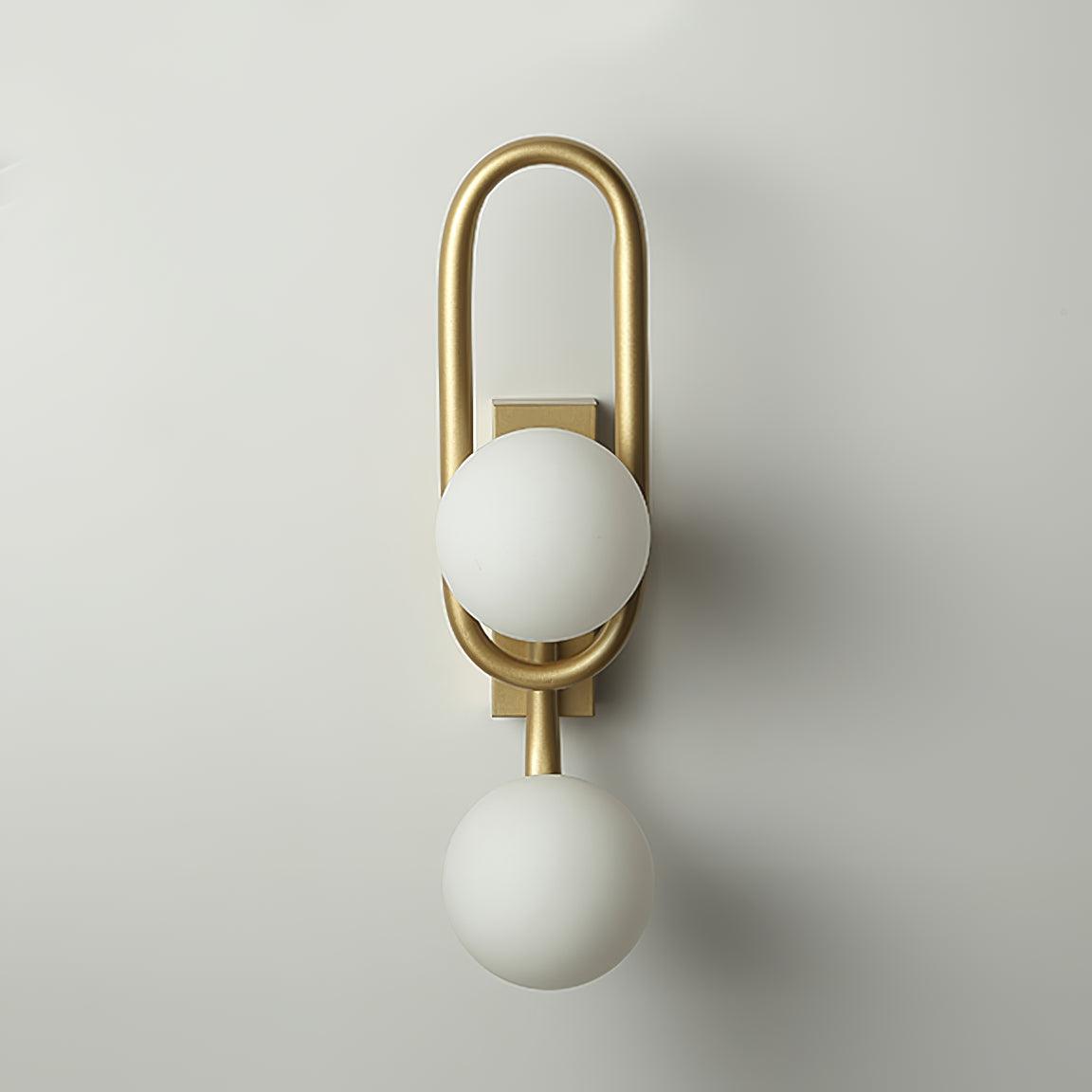 Alphaia zeitgenössische minimalistische Wandleuchte aus Glas