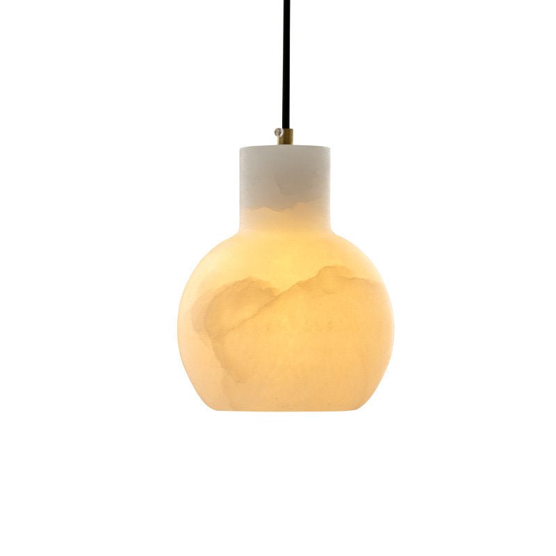 Eirerira Kronleuchter aus Alabaster in Kieselsteinform