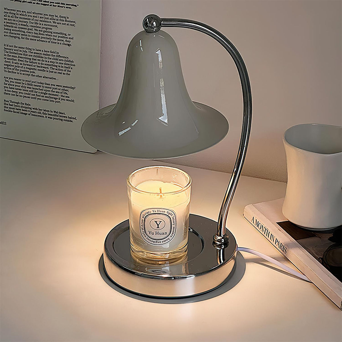 Miririan Kerzenwärmer-Tischlampe