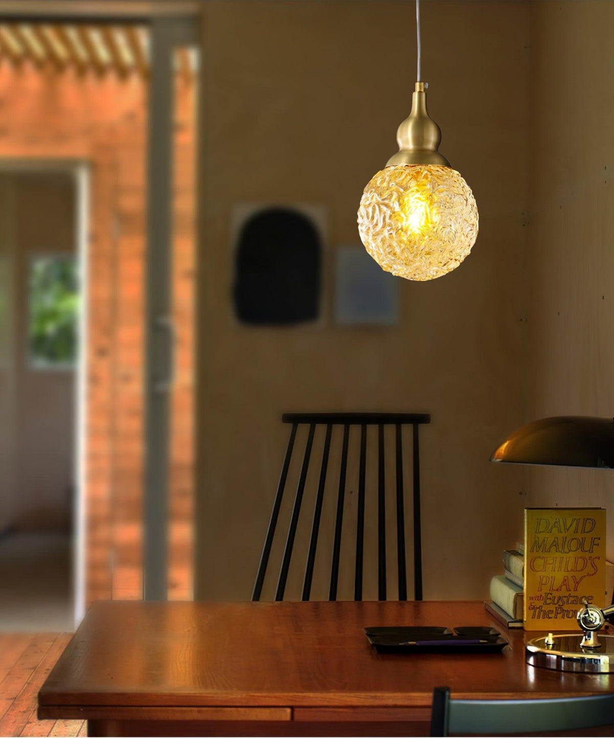 Cove Messing & Glas Glam Pendelleuchte