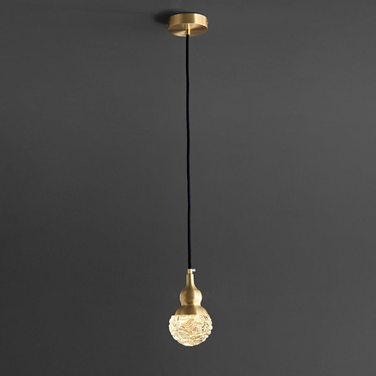 Cove Messing & Glas Glam Pendelleuchte