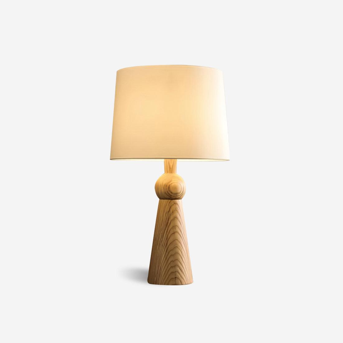 Lioria Tischleuchte aus Holz und Stoff
