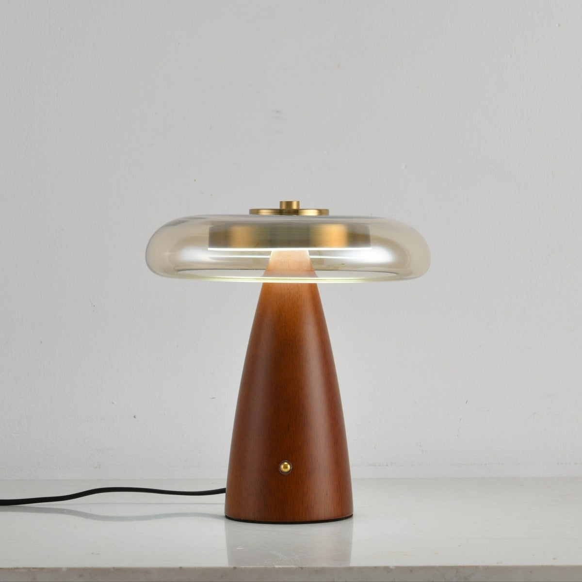 Mushroom Retro-Glas-Tischlampe