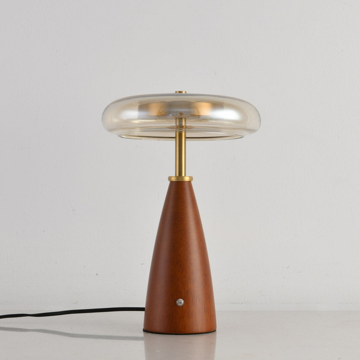 Mushroom Retro-Glas-Tischlampe