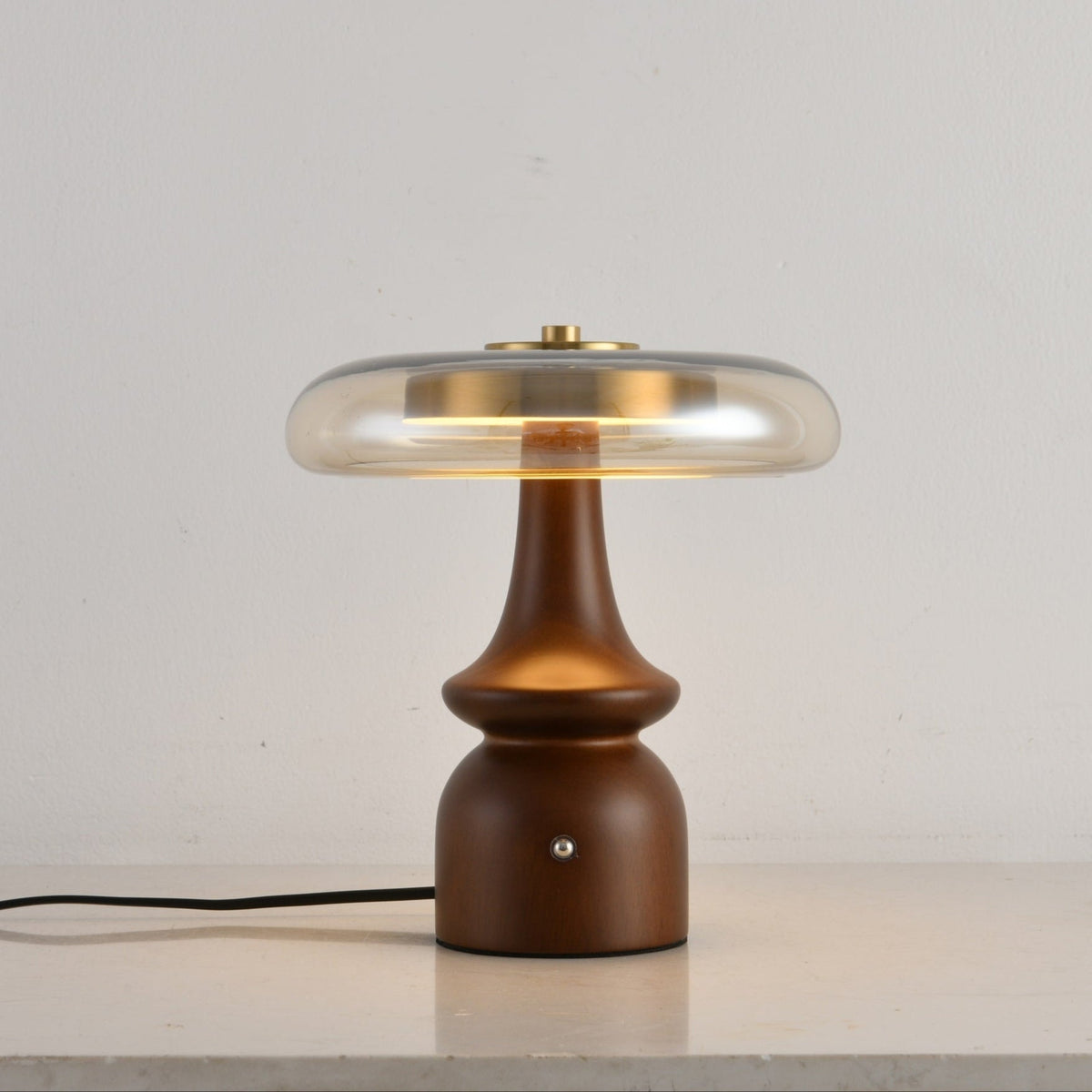 Mushroom Retro-Glas-Tischlampe