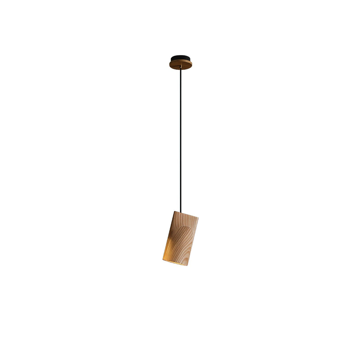 Ivarara asymmetrische Pendelleuchte aus Holz